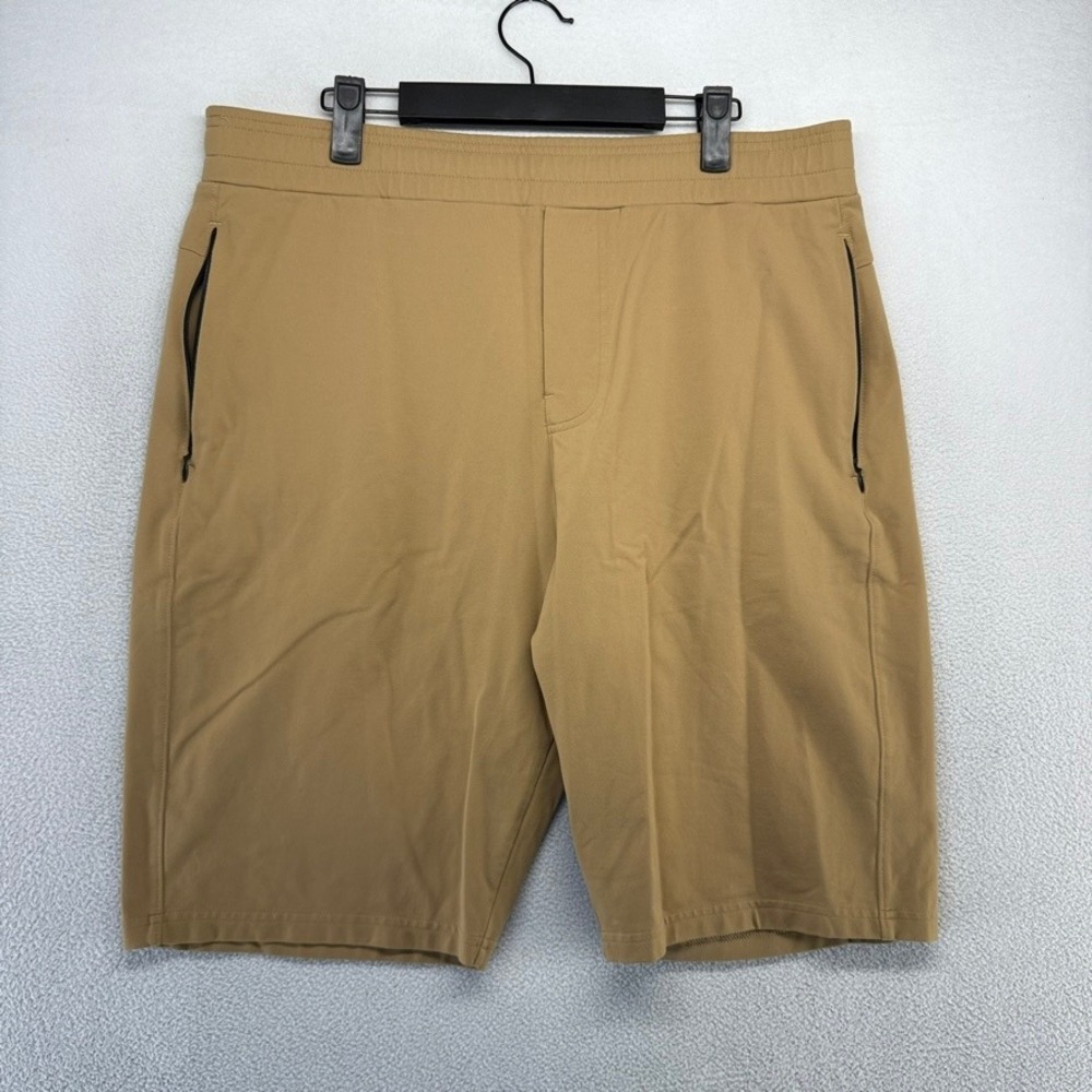 Public Rec Shorts Men 38T Fits 35 Tan All Day Cotton Athletic Casual Stretch 10"